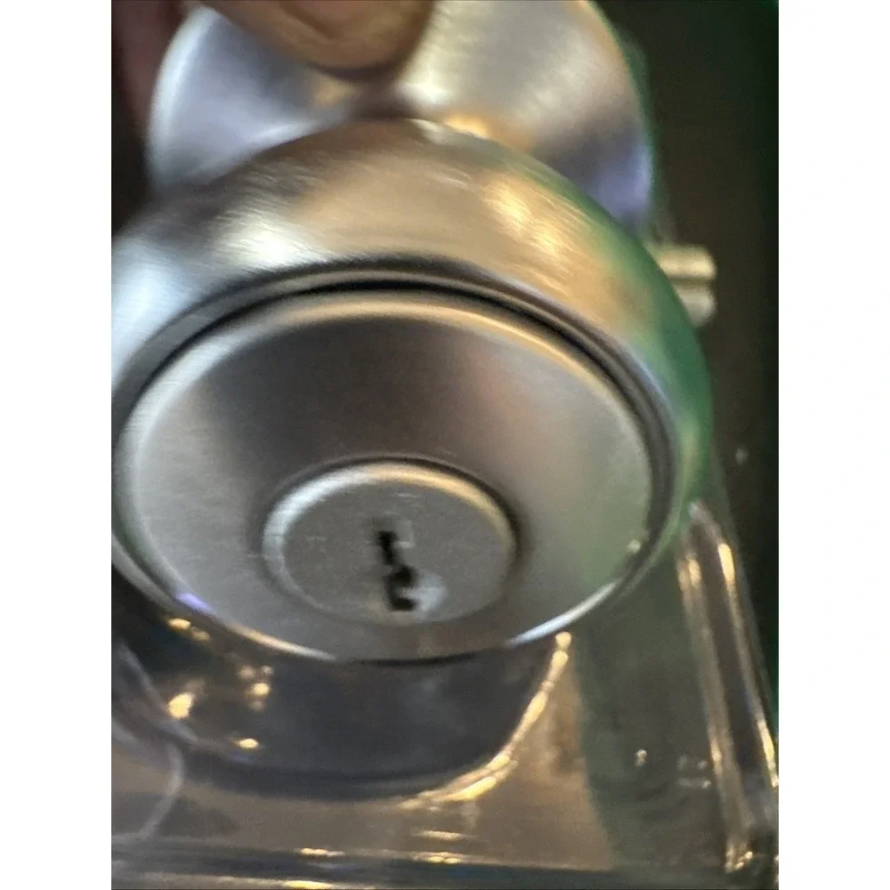 Kwikset 400T-26 Tylo Entry Door Lock - Satin‎ Nickel Finish